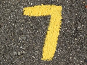 number seven painted
